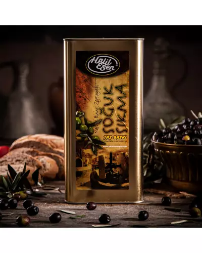 Taş Baskı Soğuk Sıkma Zeytinyağı (5 LT)