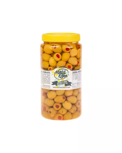 Biber Dolgulu Yeşil Zeytin (1,5 KG)